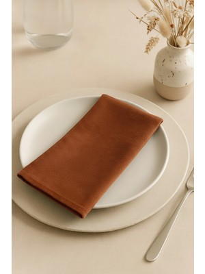 Dokuar Kadife Dokulu 40X40 Premium Düz Polyester 6’lı Dertsiz Kumaş Amerikan Servis Peçete