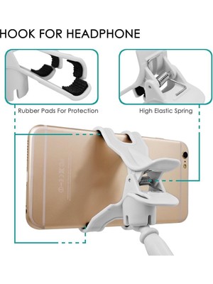 Daisy Home Telefon Tutucu 360 Derece Haraket Edebilen Kelepçeli Montaj, Esnek Kollu Telefon Tutucu, Yatak Odası Masaüstü Ofis Kütüphane Mutfak Kolay Kurulum Esnek ve Güçlü Çok Amaçlı Evrensel Telefon Tutucu