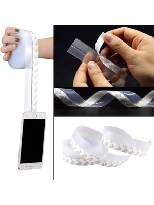 Daisy Home 3 Adet Kapı ve Pencereler Için Rüzgar, Ses, Soğuk Kesici Kendinden Yapışkanlı 3 x 3 mt x 15 mm Şerit Bant, Hava Koşulllarına Dayanıklı Silikon Kapı Altı Şeffaf Şerit, Toz, Böcek Geçirmez