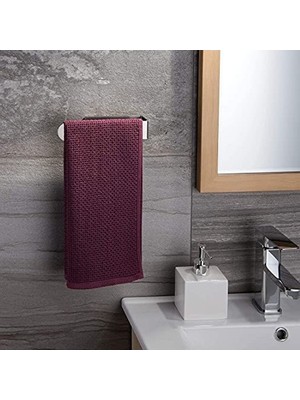 Cekar Store Paslanmaz Çelik Havlu Askısı - Kendinden Yapışkanlı - 28CM - Inox - Model: Köln