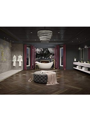 Daisy Home LG49-RH1BG Rhen Yaygın Şelale Banyo Lavabo Bataryası, Fırçalanmış Altın