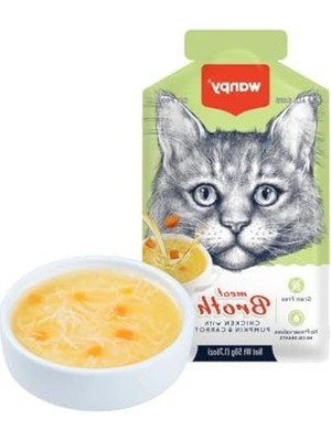 Cekar Store Kediler Için Bal Kabağı & Havuçlu Tavuk Eti Çorbası 50 G