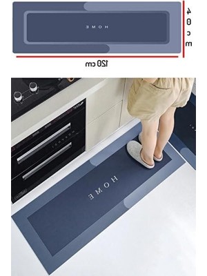 Cekar Store Banyo Paspası - Kaymaz Tabanlı - Süper Emici - Abdest Paspası - Uzun Gri 40 * 120 cm