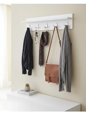Cekar Store Askılık Portmanto Hol Koridor Askılık Metal Askı Gri Kancalı
