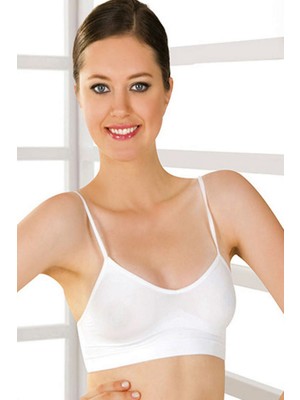 Sistina Muratech Beyaz Lcralı Büstiyer Sütyen Korse - 720 - Beden S