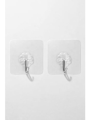 Cekar Store Busstier Şeffaf Yapışkan Duvar Askısı 10 Adet Güçlü Tutunma Iz Bırakmayan Banyo Mutfak Dolap Havlu Askısı Delme Gerektirmeyen Pratik Kanca Seti