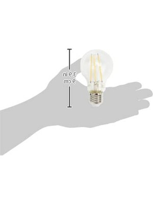 Cekar Store Philips LED Classic 60W A60 Filament Ampul, 2700 Sarı Işık, E27 Normal Duy, Dim Edilmez 2'li Ekopaket