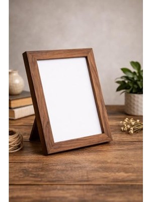 Cekar Store Caddehediye Kırılmaz Pvc Masaüstü Ahşap Fotoğraf Poster Çerçevesi | 10×15 – 13×18 – 15×21 – 21×30 | 3 Farklı Renk Seçenekleri Caddehediye Kırılmaz Pvc Masaüstü Fotoğraf Çerçevesi (Ceviz, 13X18)