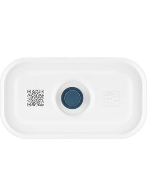 Cekar Store Zwilling Fresh & Save Vakumlu Yemek Taşıma Kabı, S, Plastik, Yari Şeffaf-Akdeniz Mavisi