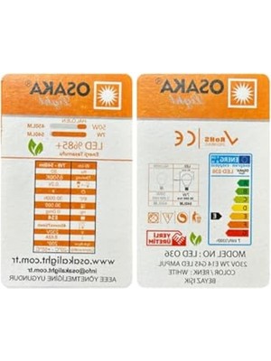 Cekar Store 7W (50W) Beyaz Işık E14 LED Mini Ampul, 3 Adet          [enerji Sınıfı A]