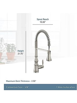 Daisy Home Weymouth Yağla Pürüzlü Bronz Tek Saplı Yaylı Aşağı Çekmeli Mutfak Bataryası Power Boost'lu, S73104ORB