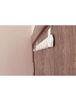 Cekar Store Metal Beyaz Amerikan Kapı Arkası Askılık Organizer Askılık ve Banyo Kapı Arkası Askılık MT60B
