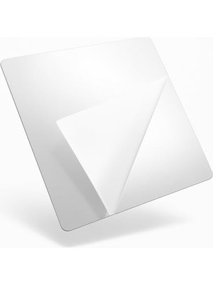 Cekar Store 4 Adet Kendinden Yapışkanlı Pleksi Ayna Levha, Kırılmaz Akrilik Duvar Aynası, Dekoratif ve Modern Yapıştırmalı Panel, Hafif Parlak Pleksi Duvar Dekoru, Ev ve Ofis (4, Silver, 20X20)