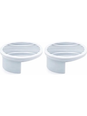 Cekar Store 2 Li Yuvarlak Gider Süzgeci ve Koku Önleyici Kapak, Banyo, Mutfak, Duş ve Zemin Giderlerinde Kullanıma Uygun, 10 cm Çap, Dayanıklı Plastik, Saç ve Atık Tutucu Izgaralı Tasarım, Kolay Temizlik