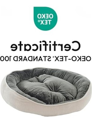 Cekar Store Legend Lüks Kedi/köpek Yatağı, Kaymaz Altlık, Sertifikalı Peluş Kumaş, Yıkanabilir, Silikon Elyaf Dolgulu (70 x 60 Cm)