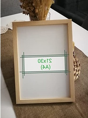 Cekar Store Ahşap Çerçeveli Tablo Doğal Çam Ağacı Ahsap Resim Çercevesi Doğal Ahsap Rengi Ile Fotograf, Resim Kolajları, Duvar Galerisi Dekoru Cercevesi (21X30)