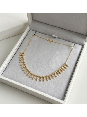 Gmn Collection Özel Seri Xuping Ok Çarmlı Altın Kaplama Kolye