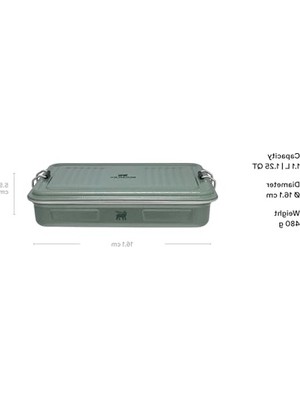 Cekar Store Stanley Legendary Çok Amaçlı Saklama Kutusu, 1.1 L, Yeşil (Hammertone Green)