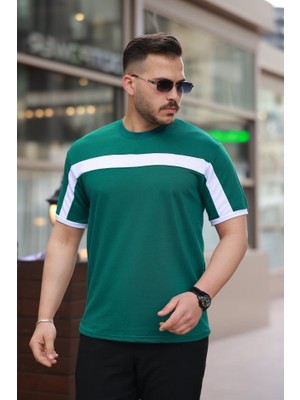 Modenya Erkek Şerit Detaylı Kısa Kollu T-Shirt