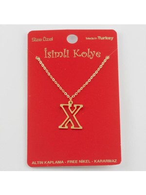 Zero Land Muratech Prinç Harfli Kolye-X