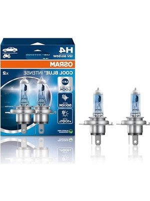 Cekar Store Osram H4 Cool Blue Intense Next Gen 5000K Beyaz Işık (Takım-2 Adet)          [enerji Sınıfı A]
