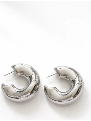 Venüs Design Çelik Wrinkled Küpe