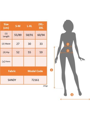 Modenya Kadın Cep Detay Taytlı Sandy Etek