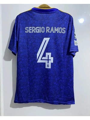 R. Madridd 2020/21 Sezonu Sergio Ramos Deplasman Forması (Blue)