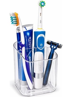 Cekar Store Organizer Diş Fırçalık | Çok Amaçlı Yapışkanlı Banyo Rafı, Masaüstü Düzenleyici