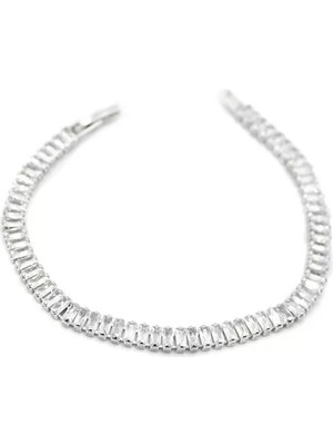 Die Grup Baget Taşlı Su Yolu Bileklik - Gümüş