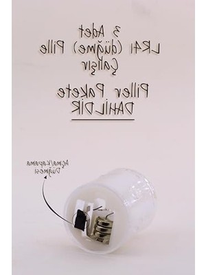 Cekar Store Telvesse 4 Adet Mini LED Mum Seti Pilli Dumansız Alevli Ledli Dekoratif Yapay Mum Dekor Işığı (4 Adet (Mat Beyaz 4,5 Cm))