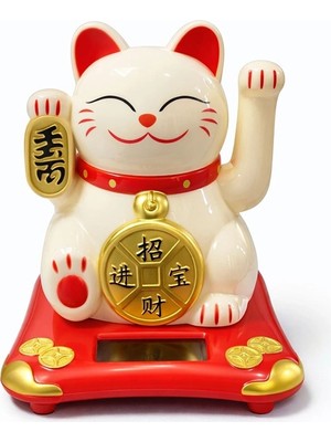 LTG Nova Güneş Enerjili Sallanan Şans Kedisi - Maneki Neko ALK4523