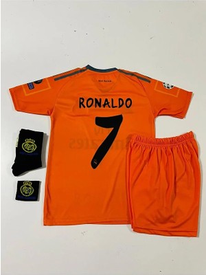 R.madridd 2013/14 Sezonu Cristiano Ronaldo Nostalji Çocuk Forması (Armalı Set)