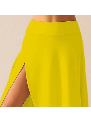 Modenya Kadın Cep Detay Taytlı Sandy Etek