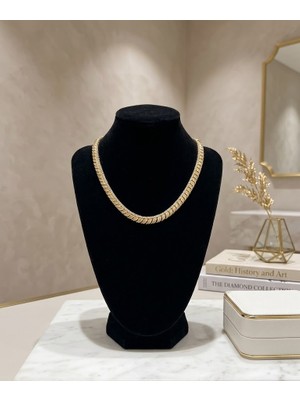 Gmn Collection Özel Seri Xuping Ithal Altın Kaplama Taş Detaylı Gold Kolye