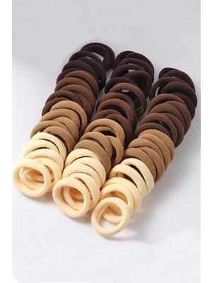 My Vintage Kadın 50\'li Kahverengi Lastik Toka Seti