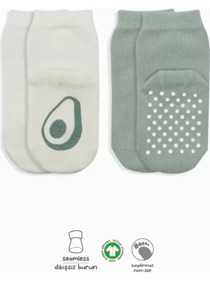 Vera Vtc 2'li Meyve Figürlü Kaymaz Soket Çorap 10105 Nil Ekru 965874