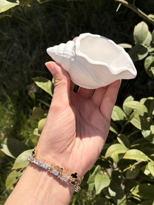 Mezra Art 2’li Deniz Kabuğu Taş Döküm Dekoratif Kase Seti