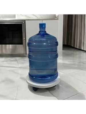 Yuvarlak MDF Saksı Altlığı 100 cm Asimetrik Tekerlekli Modern Kullanım İçin %100 Alüminyum