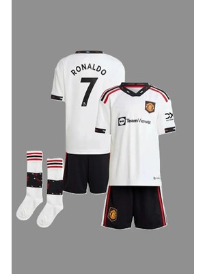 R,o,n,a,l,d,o, 2022-23 Sezon Manchester/united Deplasman Çocuk Forması 4'lü Set