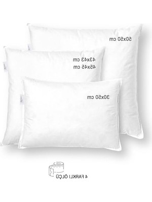 Cekar Store 4 Adet Premium Kare Kırlent Iç Yastık 1.kalite Elyaf Dolgulu Oyuncu Koltuk Yastığı (4 Adet, 50X50)