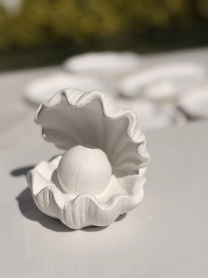 Mezra Art Deniz Kabuğu Içinde Inci Dekor – Taş Döküm Obje