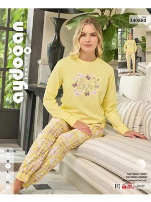 Street Beauty Aydoğan 240580 Pamuklu Uzun Kol Bis. Pijama Takım