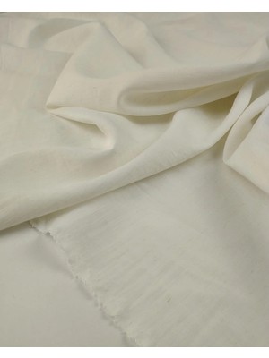 Kumaş Parça Ekru Krem Keten Dokuma Kumaş Şık Doğal Tok Duruşlu Elbiselik & Gömleklik 150X300CM