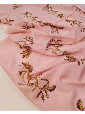 Kumaş Parça Pembe Floş Viskon Kumaş Akışkan Dökümlü Bluzluk & Elbiselik 140X115CM 24 Parça Pano