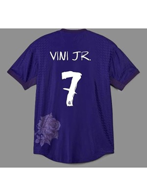 V,i,n,i,c,i,u,s, J,r, 2023-24 Sezonu Özel Mor Güllü Tasarım R,e,a,l, M,a,d,r,i,d, Forması