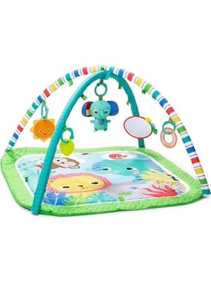 Cekar Store Bright Starts Wild Wiggles Bebek Jimnastik Aktivitesi ve Katlanır Oyun Minderi Oyuncak Çubuğu, Yenidoğan ve Daha Büyük Bebekler Için, Yeşil