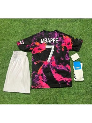 P.s.g 2022/23 Sezonu Kylian Mbappe Eyfel Kuleli Özel Konsept Çocuk Forması 4'lü Set