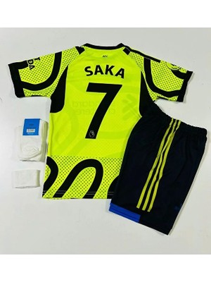 A'r's'e'n'a'l 2023-24 Sezon Bukayo Saka Alternatif Çocuk Forması 4'lü Set