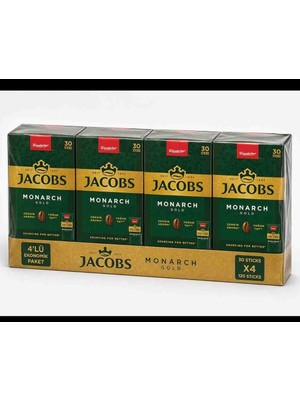 Jacobs Monarch Gold 4X30 Stick 120’LI Ekonomik Paket Çözünebilir Kahve